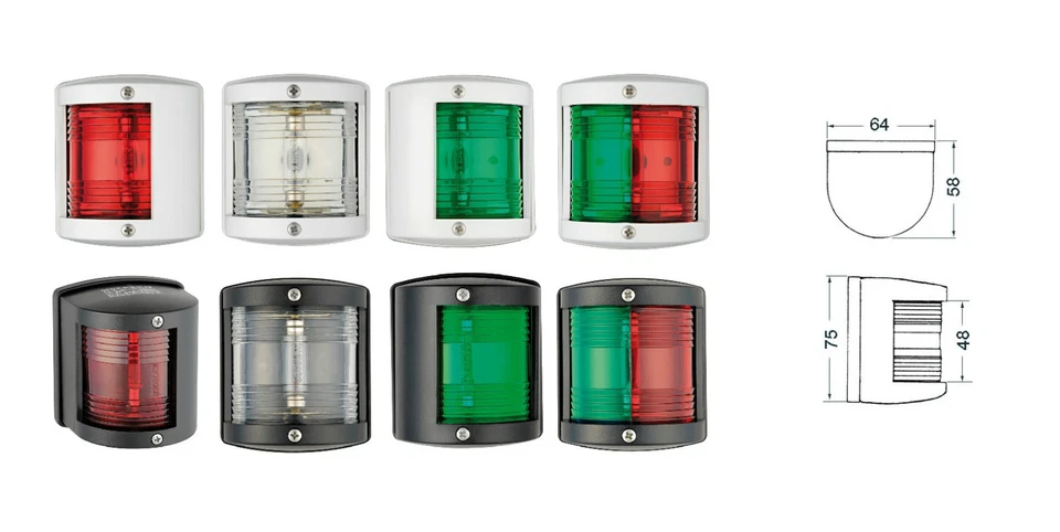 LUCE DI VIA "UTILITY 77" VERDE/ROSSA/BIANCA FINO A 12 MT - NAUTICA BARCA GOMMONE - Immagine 1 di 1