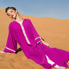 Arab Desert Hooded Dress Ramadan Women Abaya Dubai Party Gown Muslim  Robe