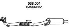 Produktbild - PEDOL Vorschalldämpfer 038.004 Vorne für VW POLO (9N) Polo Schrägheck (6R1, 6C1)