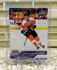 2023-24 Upper Deck Series 1 Tyson Foerster RC #225 Young Guns FLYERS
