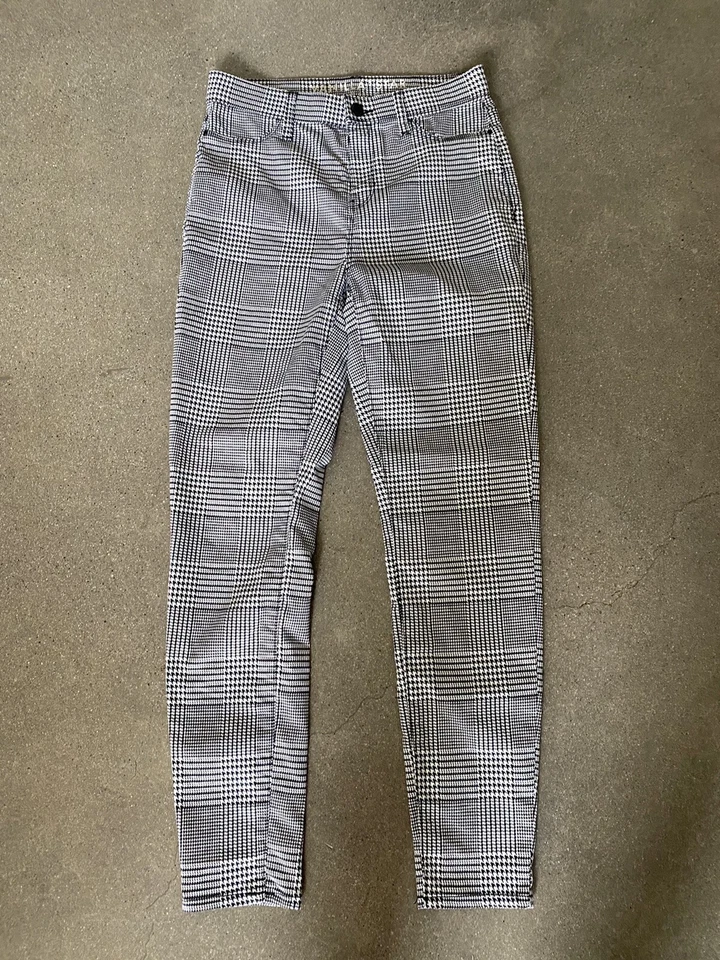 Vanilla Star Pantalón Cuadros Blanco y Negro Mujer Talla S Foto 1 de 4