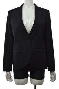 Blazer para mujer Hache talla 42 azul marino a rayas manga larga chaqueta para trabajar - Imagen 1 de 5