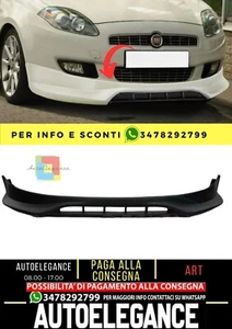 💎Spoiler anteriore sotto paraurti per FIAT BRAVO II 2007+ ABS Plasica - Imagen 1 de 5
