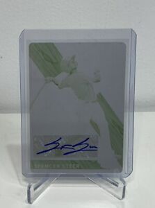 2019 Panini Elite Extra Edition Printing Plate Green 1/1 Spencer Steer #149 Auto