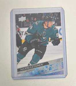 2020-21 Upper Deck Young Guns/ Jeunes Loups MAXIM LETUNOV Rookie RC #487 - Picture 1 of 2
