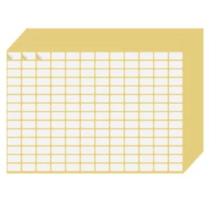 2520 Pcs White Labels Sticker, Removable Rectangular Labels Small Sticky Labe... - Picture 1 of 8