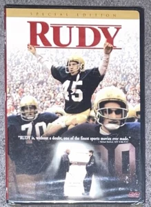 Rudy DVD Sean Aston Jon Favreau Ned Beatty Charles S. Dutton Robert Prosky NEW - Picture 1 of 3