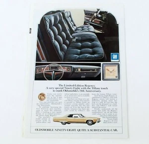 Oldsmobile GM Tiffany Ninety-Eight Print Ad Advert Original Vintage 1972 G315 - Picture 1 of 4