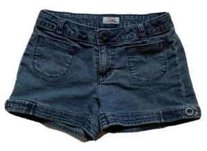 CIRCO Girls Summer Blue Denim Stretch Adjustable Waist Jean Shorts Size M 7/8 - Picture 1 of 2