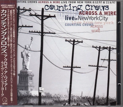 COUNTING CROWS / ACROSS A WIRE LIVE IN NEW YORKCITY JAPAN 2CD OOP w/OBI - Image 1 of 2