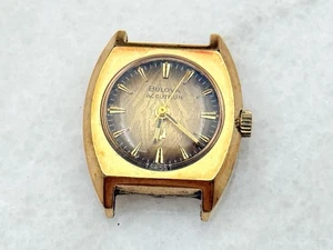 Accutron 2301 Ladies Gold Plated Wristwatch - Watchmaker Repair Parts - Picture 1 of 4