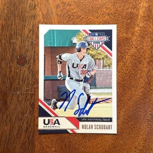 Nolan Schubart Autographed 2020 Panini Stars & Stripes Signed Card 370 - USA - Picture 1 of 2