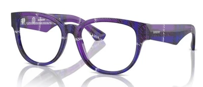 Gafas Burberry BE2410 4113 53 mm violeta a cuadros/lente de demostración Foto 1 de 4
