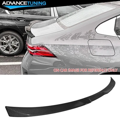 Спойлер крыло из углеродного волокна для седана 24–25 BMW G60 5 серии и i5 с принтом V на багажник ABS - Изображение 1 из 4