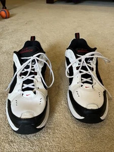 Nike Mens Air Monarch 415445-101 White/Black Casual Shoes Sneakers Size 14 - Picture 1 of 12