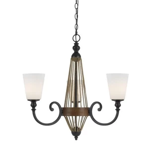 Cal Lighting Monticello Elegant Chandelier, Ceiling Light Fixture 020193152522 - Picture 1 of 5