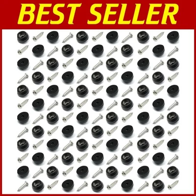 Pies de goma negros antideslizantes para muebles, paquete de 200 Foto 1 de 4