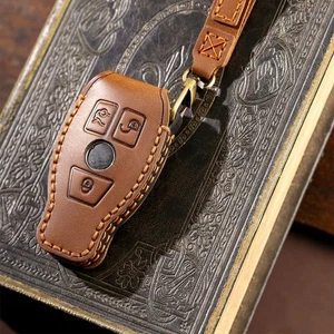 Remote Key Cover Fob Case with Keychain fit for Benz E GLA GLC GLE B A Class - Picture 1 of 6