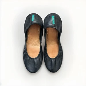 Tieks by Gavrieli mattschwarze faltbare Damen-Ballerinas aus Leder Größe 8 - Bild 1 von 8