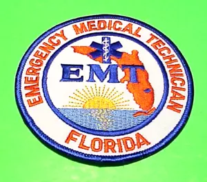 TÉCNICO MÉDICO DE EMERGENCIA FLORIDA EMT 4" PARCHE EMS TIPO #1 - Imagen 1 de 1