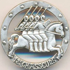 12. Jägerregiment, rund, ohne Horn, körniger Rücken, A.B. 1912 unten (5562) - Bild 1 von 2