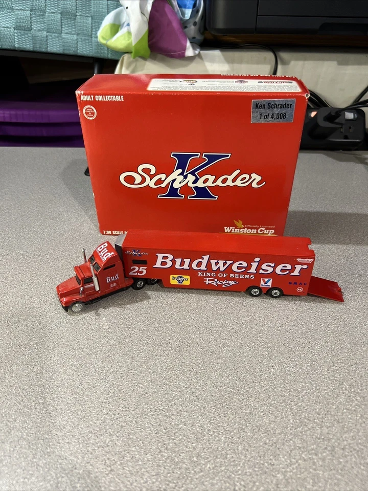 Ken Schrader 1995 Action  Budweiser Transporter 1/96 - Image 1 of 1