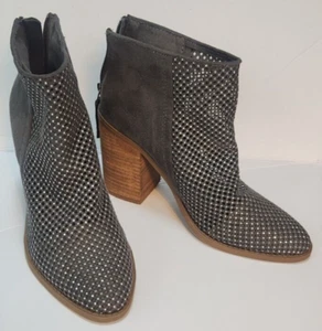 NEW Madden Girl Ankle Boots 7 Gray Rhinestone Sparkly Pointed Toe - Picture 1 of 9