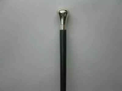 Lote de 5 bengala de madeira estilo antigo bengala alça globo latão maciço - Imagem 1 de 4