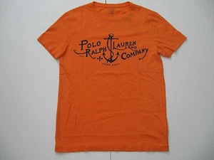 POLO RALPH LAUREN Men's Orange Custom Fit Nautica Anchor Graphic T-Shirt S - Picture 1 of 4