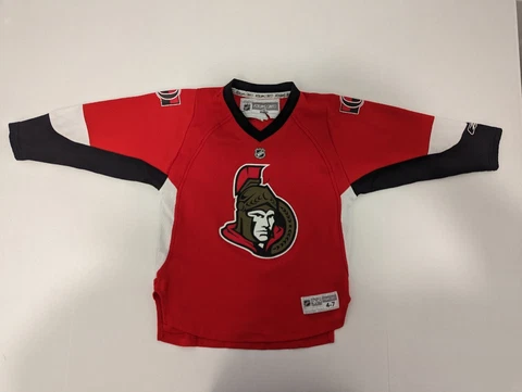 Reebok NHL Ottawa Senators Little Kids Replica Jersey NWT 4-7 68 Hoffman READ Cover