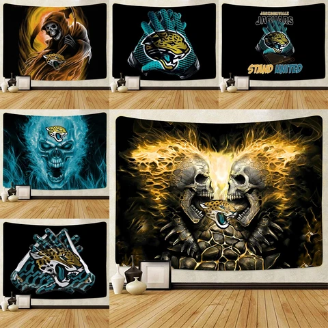 Jacksonville Jaguars Tapestry Wall Tapestries Posters Wall Hanging Bedroom Decor Cover