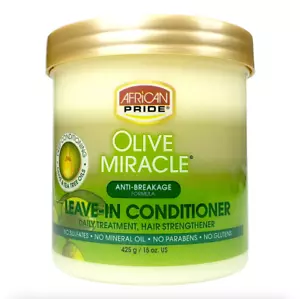 African Pride Olive Miracle Anti-Breakage Formula Leave-In Conditioner 425g 15oz - Picture 1 of 1