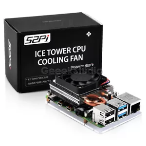 Raspberry Pi 4B Ultra Thin Ice Tower Cooler Cooling Fan for RPI 4 Model B - Picture 1 of 10