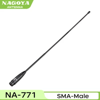 Antena Nagoya NA-771 SMA-Macho banda dupla 144/430MHz para Yaesu HYT/Baofeng UV-3R - Imagem 1 de 4