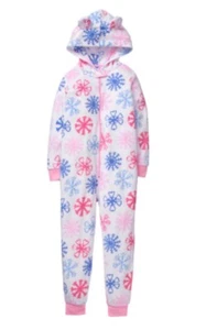 Gymboree Girls Pjs Christmas Fleece Snowflake Nwt Holiday 1 Piece Xxs 3 - Picture 1 of 1