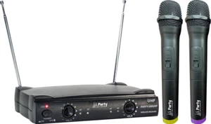 PARTY-200UHF MKII UHF-FUNK-MIKROFON-SET Station 230V/50Hz 2 UHF Funk-Mikrofone - Bild 1 von 6