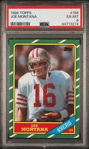 1986 Topps Joe Montana #156 PSA 6 EX MINT HOF - Picture 1 of 2