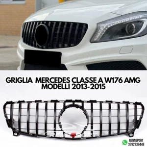 GRIGLIA ANTERIORE AMG MERCEDES CLASSE A W176 2013-2015 PANAMERICANA NERO LUCIDO - Foto 1 di 4