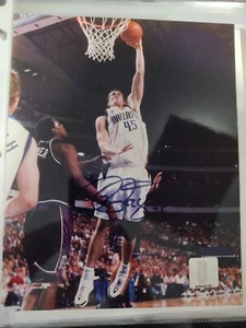 Dallas Mavericks Raef Lafrentz signiert handsigniert 8x10 Foto Kansas Jayhawks - Bild 1 von 1