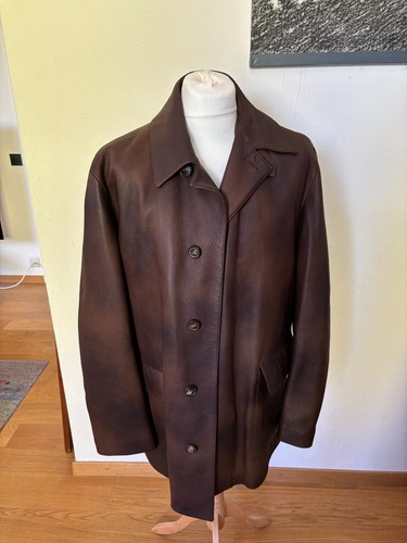 HERMÈS Giacca 3 4 Seraphin (Hermes) nuova con etichetta pelle di cervo L XL