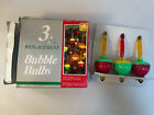 Lot of 3 Vintage Foremost Industries BUBBLE LIGHT C7 Replacement Bulbs In Box