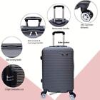 Luggage Suitcase 18" 20" 26" 30" 32" Hard Shell Cabin Hand New 4 Wheels Grey