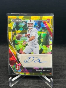 2021 Prizm Draft Picks Davis Mills #DPA-DMI Auto Rookie Gold Ice - Picture 1 of 2