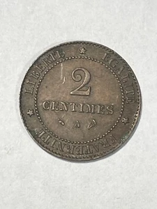 France Coin 2 Cents 1897 A Ceres (158-7/P19/N7) - Picture 1 of 3