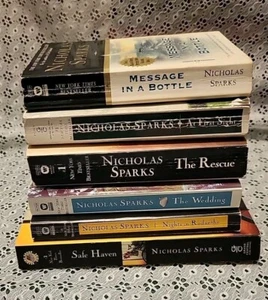 Lot of 6 Nicholas Sparks Romance Paperback Books-The Rescue/Safe Haven - Picture 1 of 5