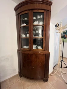 Eckschrank antik, 2 teilig, Rundwunderbares dunkl. Kirsche, sehr gut erhalten - Bild 1 von 6