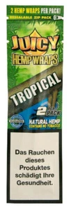 24 x Juicy Jay TROPICAL Hemp Wraps Flavours aromatisiert Passion (48Stk) - Bild 1 von 1