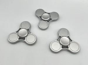 Pack of 3 Metal Fidget Hand Spinner Stress Anxiety Relief - Picture 1 of 8