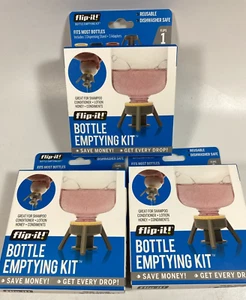 Flip-it Kit Vaciado Botellas Soporte + Adaptadores Nuevo en Caja Lote de 3 Cajas Nuevo - Imagen 1 de 3