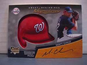 MATT CHICO 2007 SWEET SPOT SWEET BEGINNINGS ROOKIE AUTOGRAPH WASHINGTON NATIONAL - Picture 1 of 1